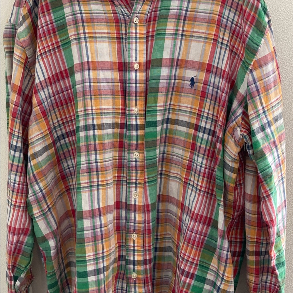 Ralph Lauren Multicolor Plaid Men's Shirt 2XLT